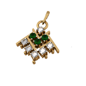 Diamond Emerald Pendant